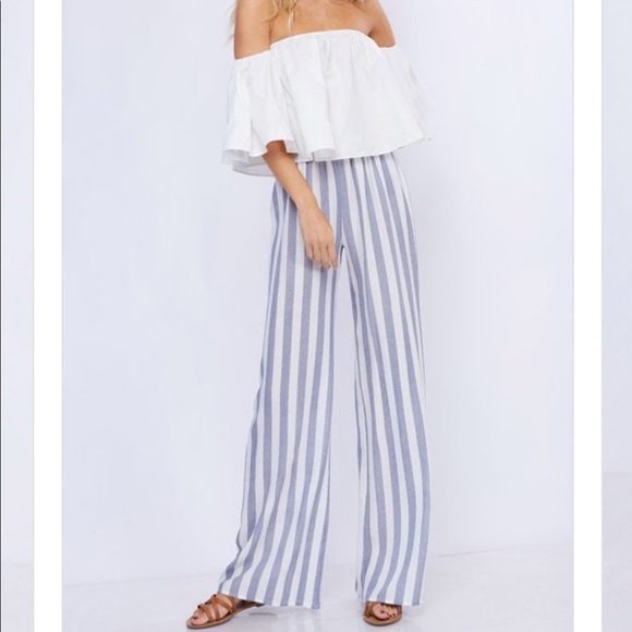 Trindy Clozet Boutique Pants - 💙 💙 Casual Blue and White Pants